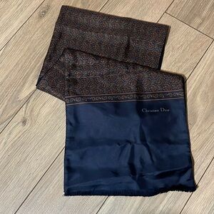 Authentic Christian Dior silk scarf